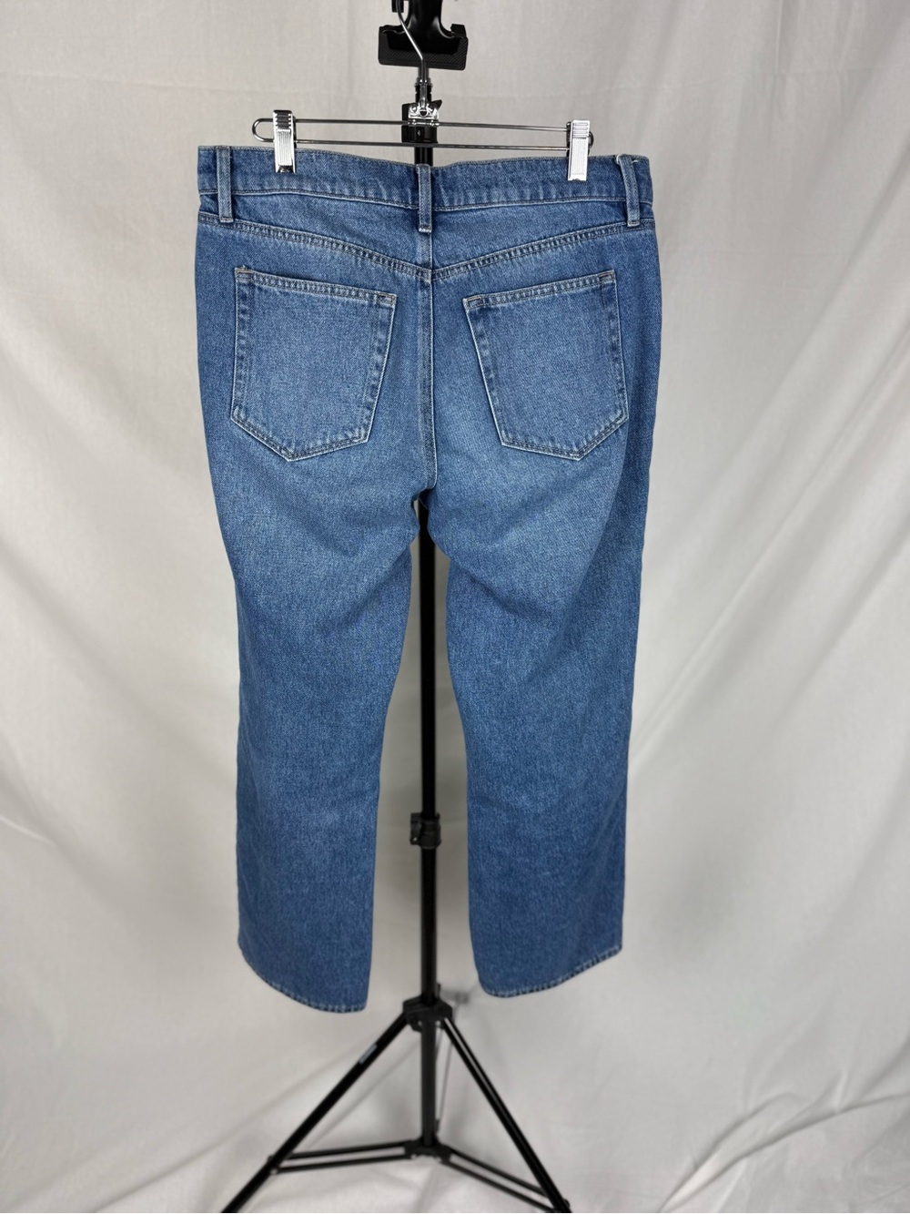 LOFT  Relaxed Straight Jeans Mid Vintage Wash Size 29/8 High Rise - Picture 6 of 11